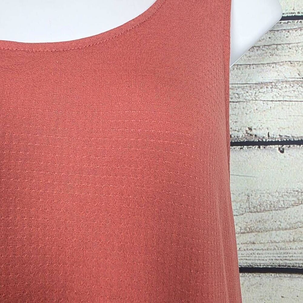 Nike M Rust Orange Dri-FIT Racerback Tank - Picture 4 of 8